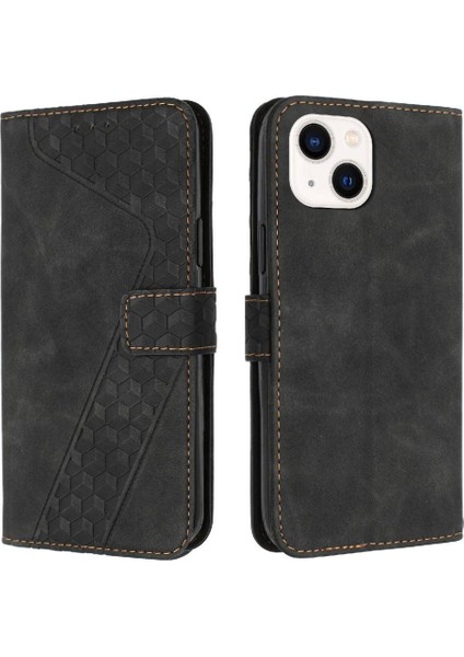 Telefon Kılıfı Için iphone 14 Flip Folio Kart Yuvaları Kapak Kickstand Manyetik (Yurt Dışından)