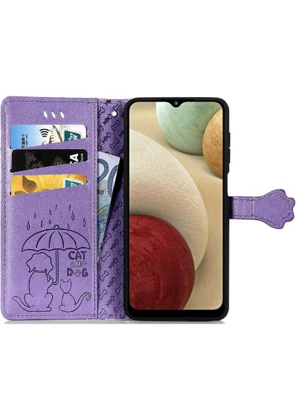Samsung Galaxy A12 Için Kılıf Kısa Kayış Kapak Kapak Karikatür Hayvanlar Kılıf (Yurt Dışından) fırsatları