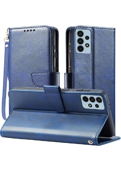 Kart Tutucu Kickstand Deri Folio ile Samsung Galaxy A13 4g Için Kılıf (Yurt Dışından)
