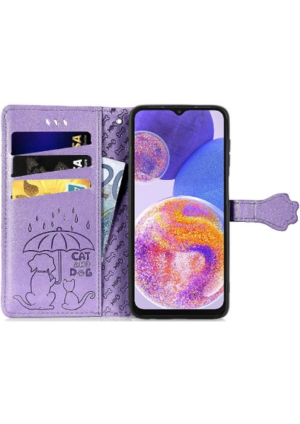 Samsung Galaxy A23 Kılıf Için Kılıf Kısa Kayış Karikatür Hayvanlar Flip (Yurt Dışından) fırsatları