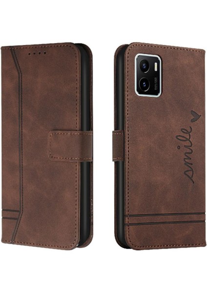 Vivo Y15S/Y15A Kart Yuvaları Için Telefon Kılıfı Kapak Flip Folio Cüzdan Manyetik (Yurt Dışından)