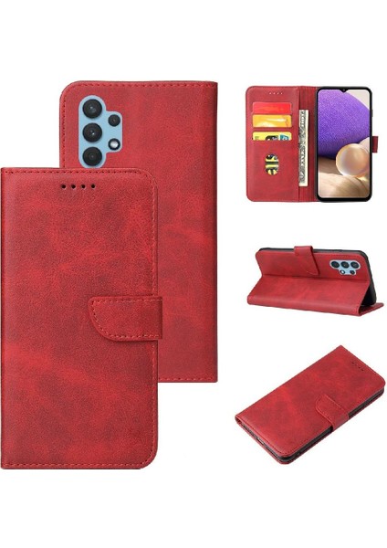 Samsung Galaxy A32 5g Kart Ekleme Deri Folio Flip Case ile (Yurt Dışından)