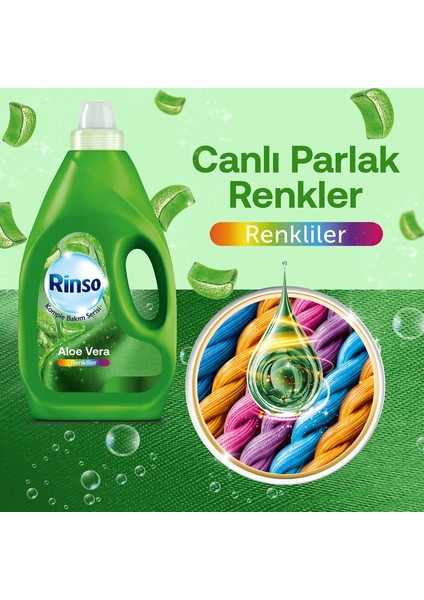 Sıvı Çamaşır Deterjanı Aloe Vera Renkliler İçin Komple Bakım Serisi 3L