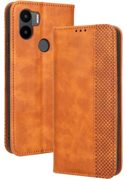 Xiaomi Redmi A1 Artı Pu Deri Manyetik Kapatma Cüzdan (Yurt Dışından)