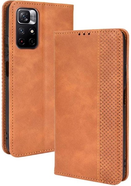 Xiaomi Poco M4 Pro Cüzdan Manyetik Kapatma Pu Deri Kılıf (Yurt Dışından)