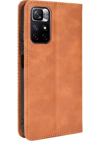 Xiaomi Poco M4 Pro Cüzdan Manyetik Kapatma Pu Deri Kılıf (Yurt Dışından)
