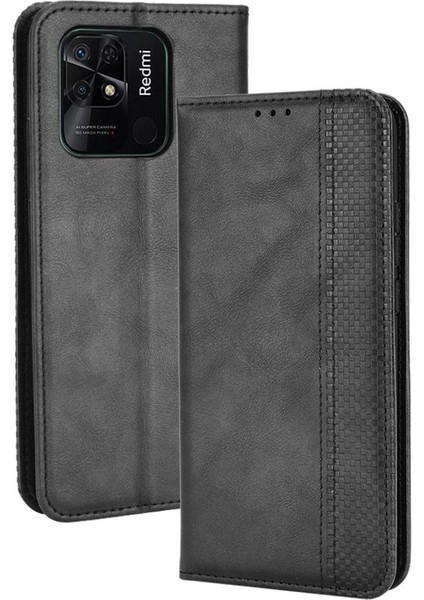 Xiaomi Redmi 10C Pu Deri Manyetik Kapatma Cüzdan (Yurt Dışından)