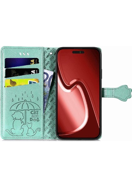 Iphone 15 Için Kılıf Promax Deri Kılıf Kısa Kayış Kapak Kapak Karikatür (Yurt Dışından)