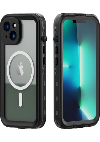 Iphone 14 Için Kılıf Artı Ekran Koruyucu Su Geçirmez IP68 Tam Inşa (Yurt Dışından)