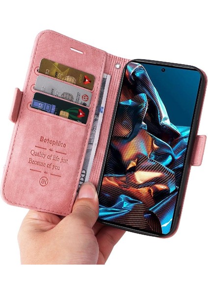 Xiaomi Poco X5 Pro 5g Kart Yuvaları Için Kılıf Cüzdan Kapak Çevirin Tpu Deri (Yurt Dışından)