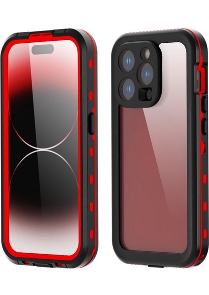 Iphone 15 Için Kılıf Pro IP68 Su Geçirmez Tam Su Geçirmez Dahili 12FT Askeri (Yurt Dışından)