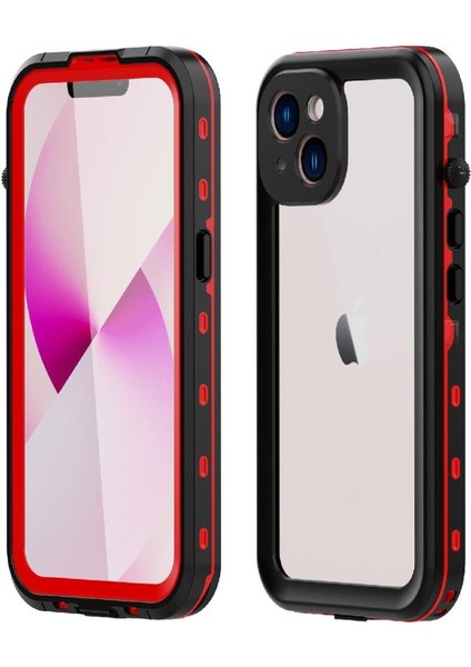 Iphone 14 Için Kılıf Su Geçirmez Dahili Ekran Koruyucu IP68 Su Geçirmez (Yurt Dışından)