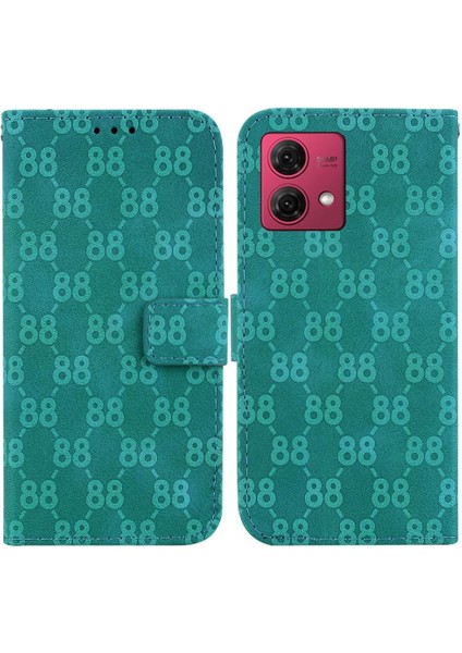 Motorola Moto G84 5g Için Telefon Kılıfı Pu Deri Cüzdan Kapak Kickstand 8 (Yurt Dışından)