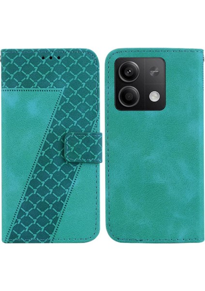 Telefon Kılıfı Için Xiaomi Redmi Not 13 5g Kabartmalı Desen Pu Deri Kart (Yurt Dışından)