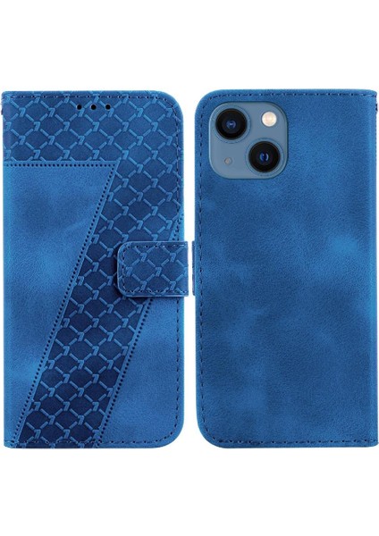Iphone 14 Için Telefon Kılıfı Artı Pu Deri Flip Folio Kapak Kart Yuvası Cüzdan (Yurt Dışından)