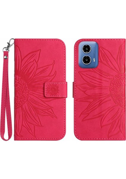 Motorola Moto G34 5g Için Kart Yuvaları Tutucu Flip Cüzdan Telefon Pu (Yurt Dışından)