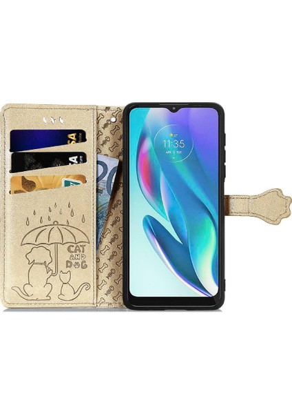 Moto G50 5g Flip Kapak Için Kılıf Darbeye Kısa Kayış Karikatür Hayvanlar (Yurt Dışından) fırsatları