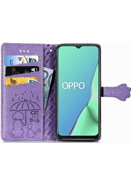Oppo A5 2020/A9 2020 Için Kılıf Kısa Kayış Deri Kılıf Kapak Çevirin (Yurt Dışından) fiyatları