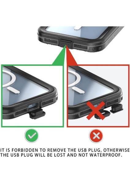 Iphone 15 Için Kılıf 12FT Askeri Darbeye Dayanıklı Ekran Koruyucu Manyetik (Yurt Dışından) fırsatları