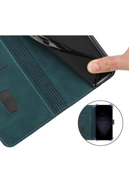 Telefon Kılıfı Için Xiaomi 13 Kart Yuvaları Kapak Kickstand Manyetik Flip Folio (Yurt Dışından)