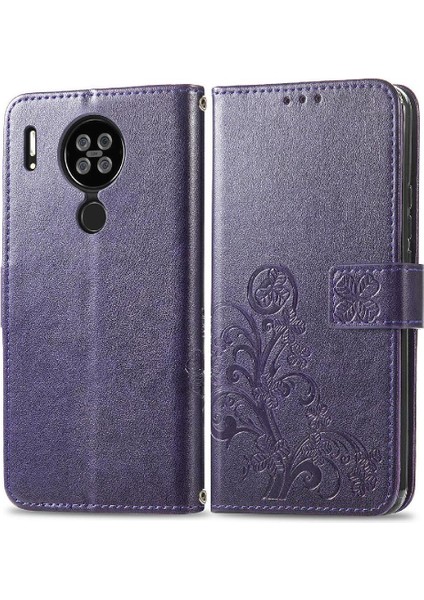 Blackview A80/AFOUR Flip Kapak Için Kılıf Kısa Kayış Deri Kılıf Dört (Yurt Dışından)