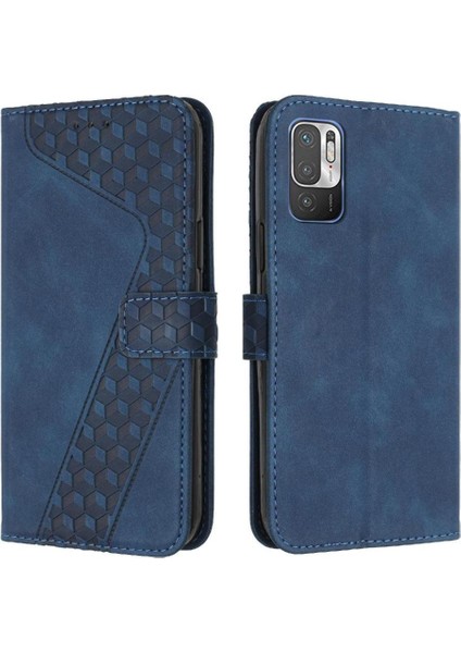 Telefon Kılıfı Için Xiaomi Redmi Not 10T Kickstand Manyetik Kapak Folio Cüzdan (Yurt Dışından)