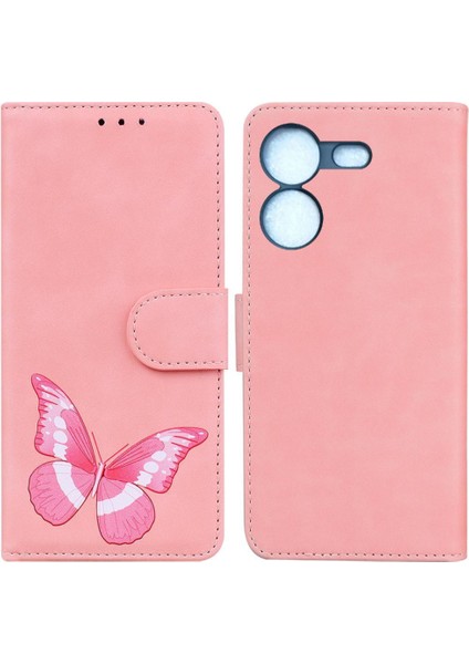 Tecno Pova 5 Renk Baskılı Kart Yuvaları Için Kılıf Kelebek Cüzdan Flip Folio (Yurt Dışından)