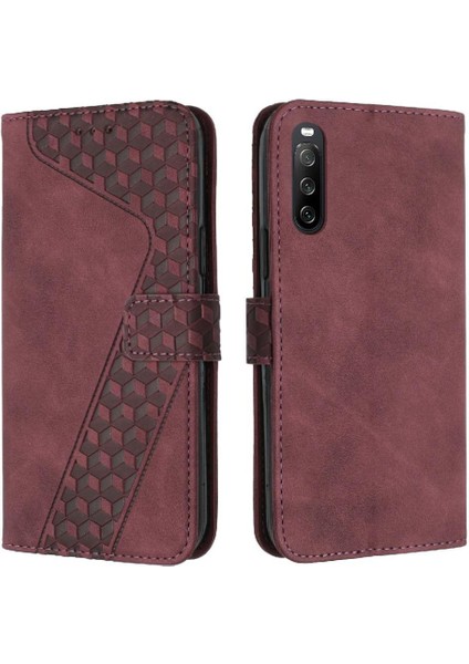Sony Xperia 10 Iv Için Telefon Kılıfı Cüzdan Flip Folio Kart Yuvaları Kapak (Yurt Dışından)