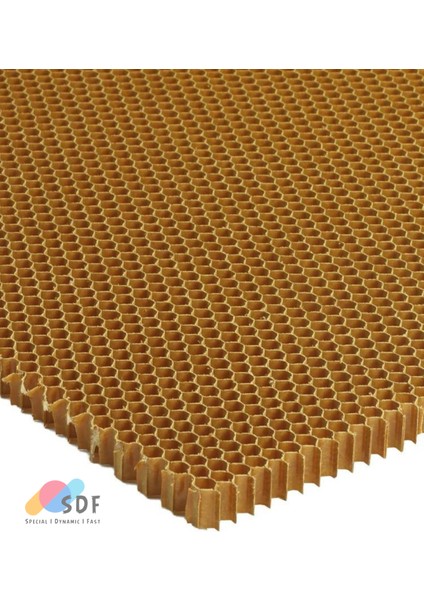 Nomex Honeycomb T:5mm C2:3,2mm D:29KG/M3 115X250CM Yalıtım Malzemesi Yüksek Fonksiyon