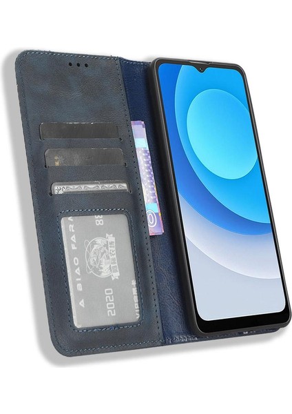 Blackview A53/A53 Pro Cüzdan Pu Deri Manyetik Kapatma Için Kılıf (Yurt Dışından)