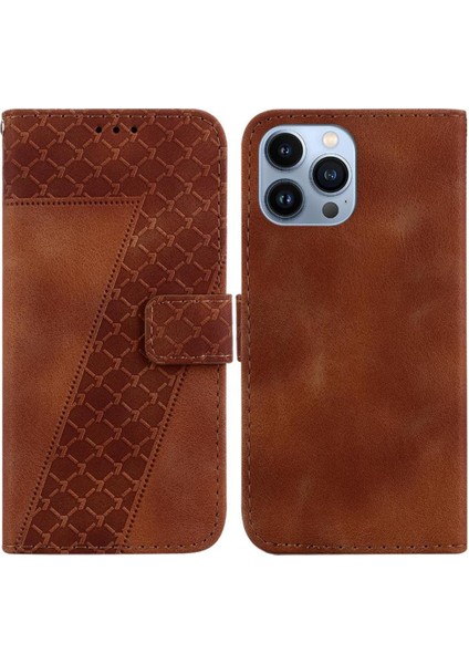 Iphone 13 Için Telefon Kılıfı Pro Max Pu Deri Cüzdan Flip Folio Kapak Kartı (Yurt Dışından)