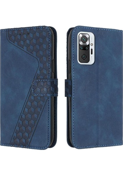 Telefon Kılıfı Için Xiaomi Redmi Not 10 Pro Max Kickstand Manyetik Flip Folio (Yurt Dışından)