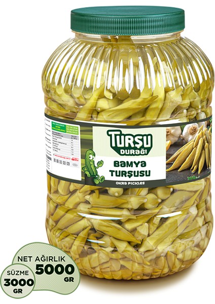 Turşu Durağı Bamya Turşusu  5 kg