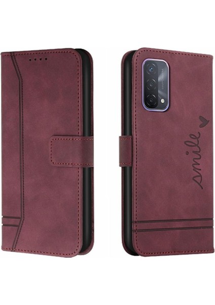 Oppo Phone 6 Lite Flip Folio Cüzdan Manyetik Kapatma Kartı Pu Için Telefon Kılıfı (Yurt Dışından)