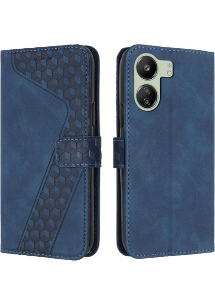 Xiaomi Poco C65 Manyetik Kickstand Flip Folio Cüzdan Kart Için Telefon Kılıfı (Yurt Dışından)