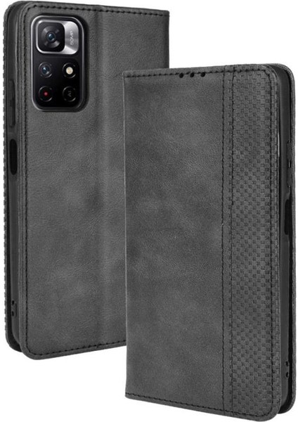Xiaomi Poco M4 Pro Cüzdan Manyetik Kapatma Pu Deri Kılıf (Yurt Dışından)