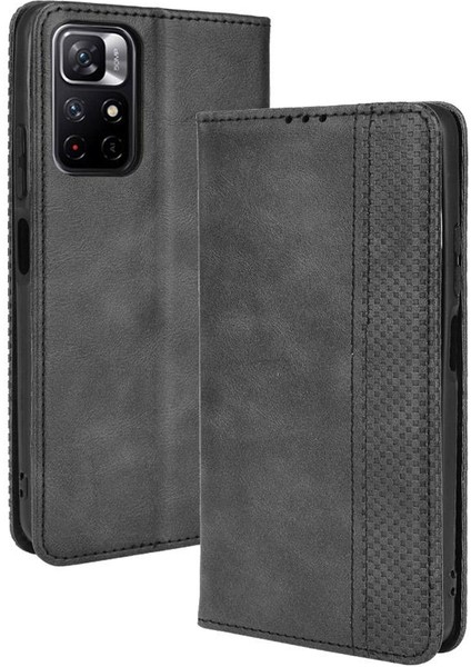 Xiaomi Poco M4 Pro Cüzdan Manyetik Kapatma Pu Deri Kılıf (Yurt Dışından)