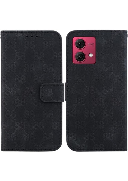 Motorola Moto G84 5g Için Telefon Kılıfı Pu Deri Cüzdan Kapak Kickstand 8 (Yurt Dışından)
