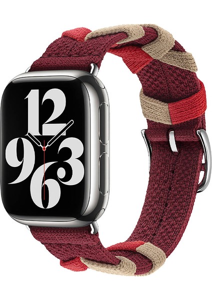 Apple Watch 1/2/3 38MM Uyumlu Sarmal Örgü Tasarımlı Kordon