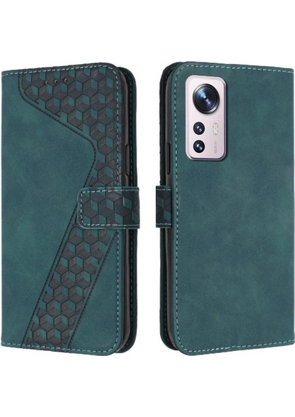 Telefon Kılıfı Için Xiaomi 12 Pro Kart Yuvaları Kapak Cüzdan Kickstand Manyetik (Yurt Dışından)
