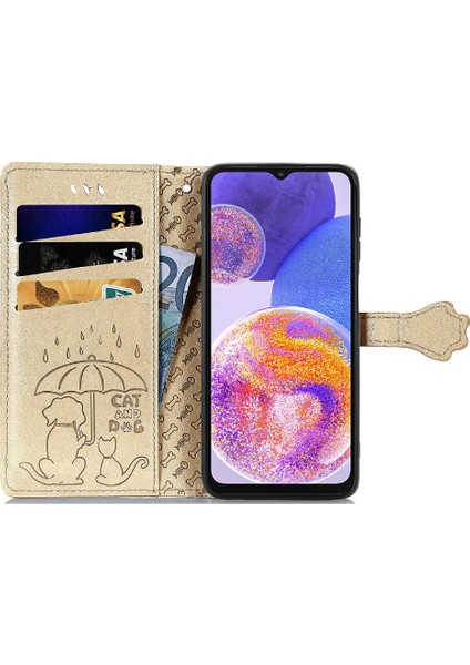 Samsung Galaxy A23 Kılıf Için Kılıf Kısa Kayış Karikatür Hayvanlar Flip (Yurt Dışından) indirimleri