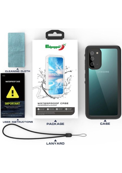 Samsung Galaxy S20 Su Geçirmez Dahili Ekran Koruyucu 12FT IP68 (Yurt Dışından)