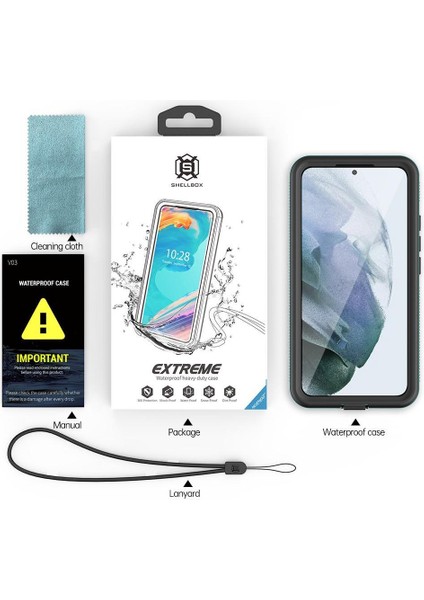 Samsung Galaxy S22 Artı Su Geçirmez IP68 Su Geçirmez Tam Inşa (Yurt Dışından)