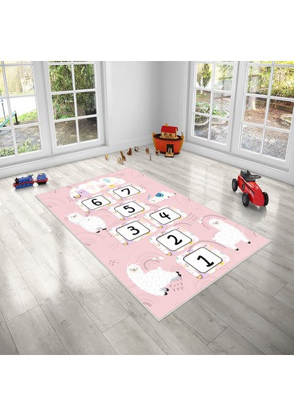 Dekoratif Özel Tasarım Yıkanabilir,ince, Kaymaz Tabanlı, Modern Çocuk Halısı modelleri