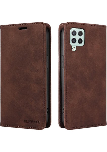 Samsung Galaxy A22 4g Koruyucu Pu Deri Manyetik Folio Cüzdan (Yurt Dışından)