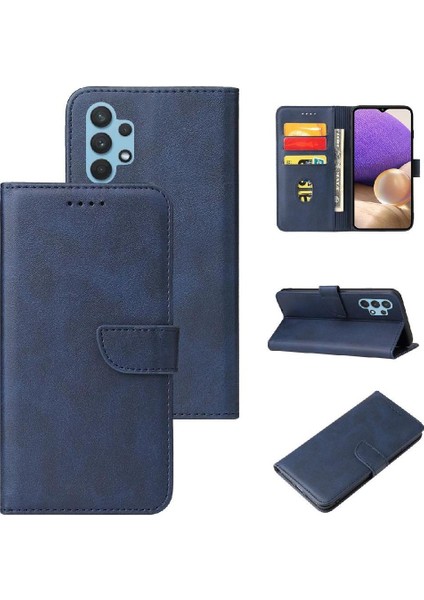 Samsung Galaxy A32 5g Kart Ekleme Deri Folio Flip Case ile (Yurt Dışından)