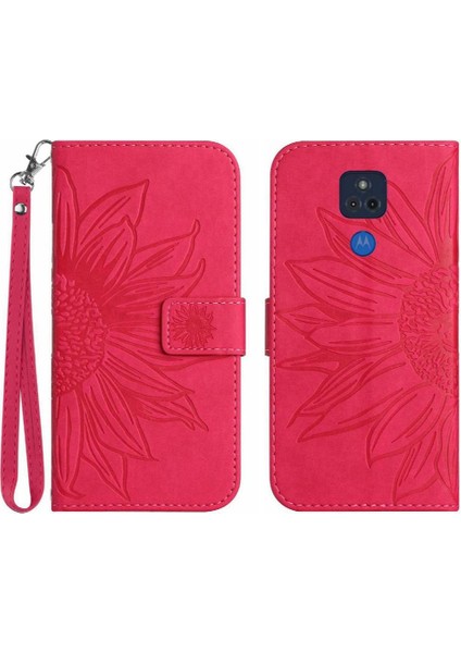 Motorola Moto G Oynamak Için Kart Yuvaları ile 2021 Tutucu Flip Cüzdan Kılıf (Yurt Dışından)