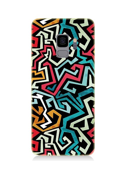 Samsung Galaxy S9 Uyumlu Pop Art Grafiti Grunge Desenli Silikon Kılıf