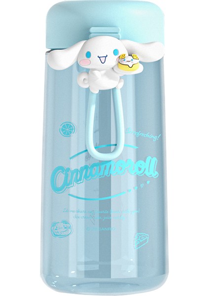 CCmoo Pretty Sanrio Plastik Su Bardağı Kadın Yaz Yüksek Yüz Değeri Çocuk Öğrenci Taşınabilir Spor Büyük Kapasiteli Bardak Düşmeye Dayanıklı Büyük Kulaklı Köpek #350ML (Yurt Dışından)