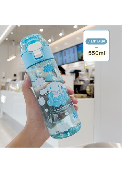 CCmoo Pretty Sanrio Su Bardağı Kız Yüksek Yüz Değeri Öğrenci Plastik Bardak Yüksek Sıcaklığa Dayanıklı Yaz Sevimli Çocuk Su Bardağı Yugui Köpek #550ML (Yurt Dışından)